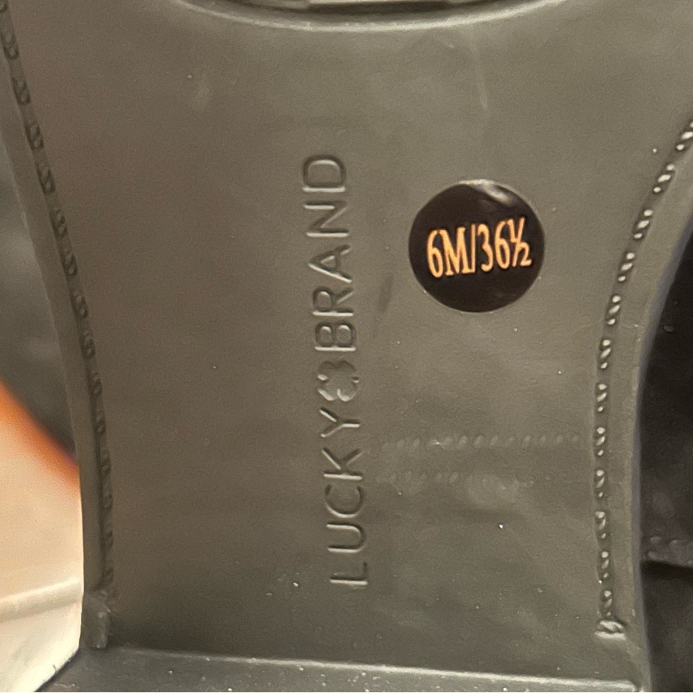 Lucky Brand Lefara Suede Mid-Calf Boots Black Size 6 - Picture 6 of 8